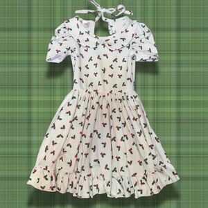 Girlhood Holly Berry Christmas Holiday Twirl Dress in 2T